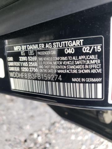 Photo 9 VIN: WDDHF8JB3FB159274 - MERCEDES-BENZ E 350 4MAT 