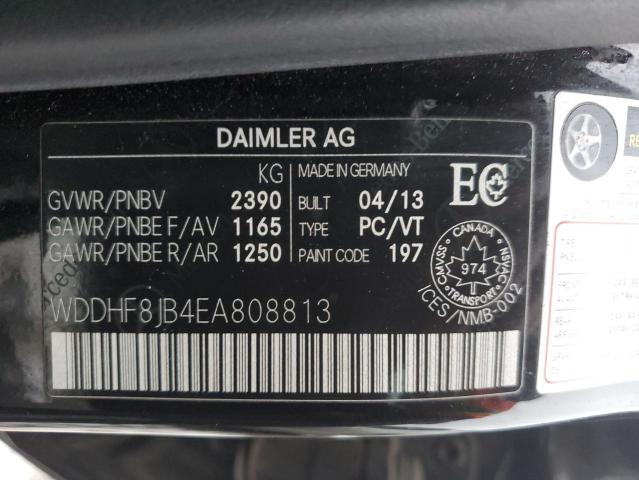 Photo 11 VIN: WDDHF8JB4EA808813 - MERCEDES-BENZ E-CLASS 