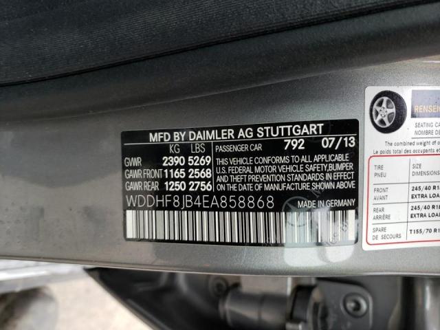 Photo 9 VIN: WDDHF8JB4EA858868 - MERCEDES-BENZ E 350 4MAT 