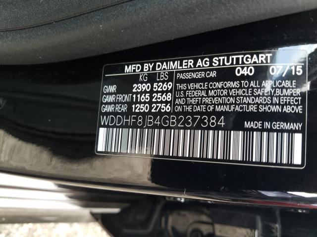 Photo 9 VIN: WDDHF8JB4GB237384 - MERCEDES-BENZ E 350 4MAT 