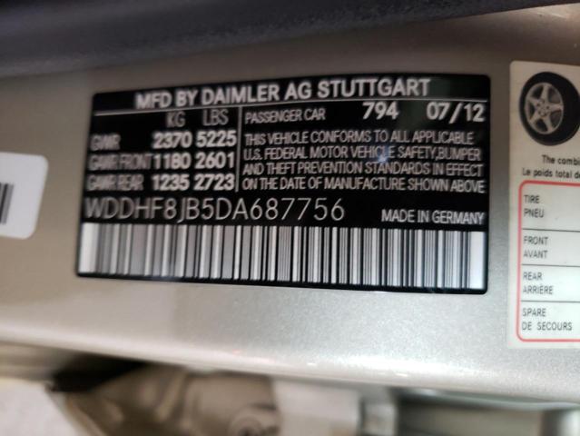 Photo 11 VIN: WDDHF8JB5DA687756 - MERCEDES-BENZ E-CLASS 