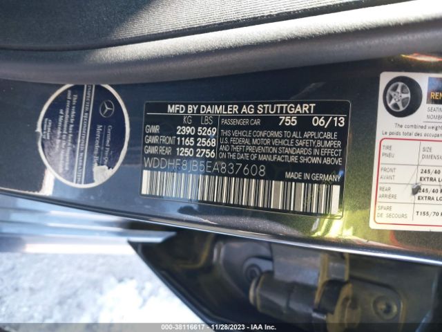 Photo 8 VIN: WDDHF8JB5EA837608 - MERCEDES-BENZ E 350 