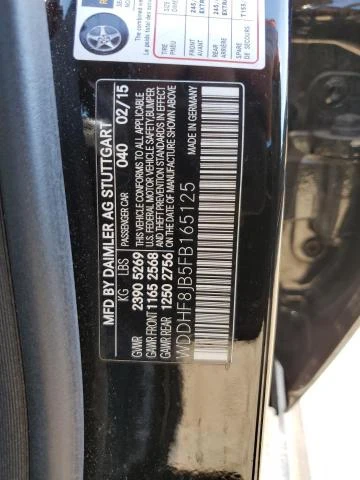 Photo 11 VIN: WDDHF8JB5FB165125 - MERCEDES-BENZ E 350 4MAT 