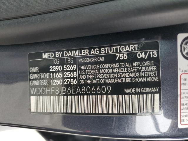 Photo 11 VIN: WDDHF8JB6EA806609 - MERCEDES-BENZ E-CLASS 