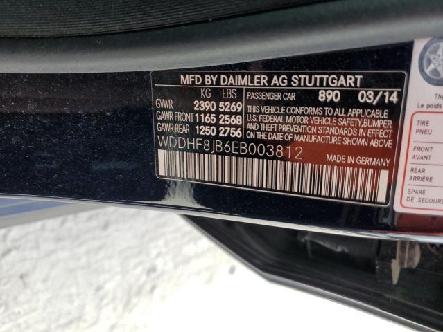 Photo 11 VIN: WDDHF8JB6EB003812 - MERCEDES-BENZ E-CLASS 