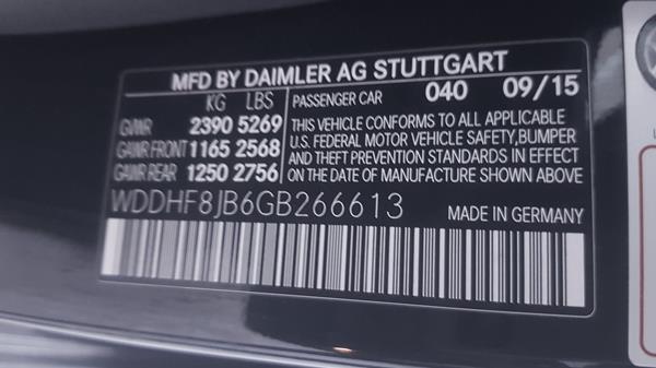 Photo 2 VIN: WDDHF8JB6GB266613 - MERCEDES-BENZ E 350 