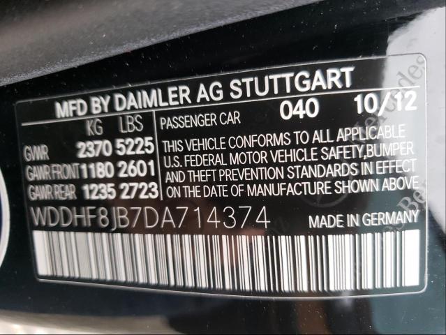 Photo 9 VIN: WDDHF8JB7DA714374 - MERCEDES-BENZ E 350 4MAT 