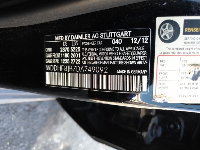 Photo 9 VIN: WDDHF8JB7DA749092 - MERCEDES-BENZ E 350 4MAT 