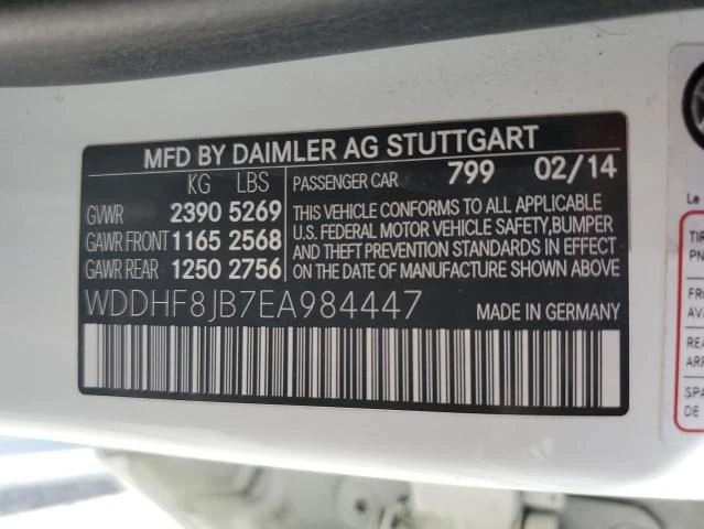 Photo 11 VIN: WDDHF8JB7EA984447 - MERCEDES-BENZ E 350 4MAT 