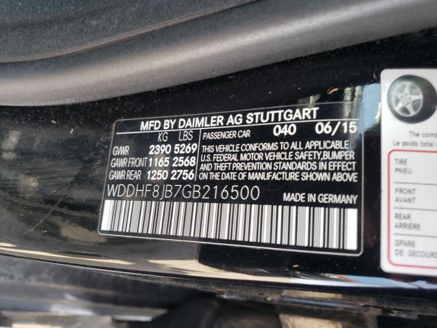 Photo 12 VIN: WDDHF8JB7GB216500 - MERCEDES-BENZ E-CLASS 