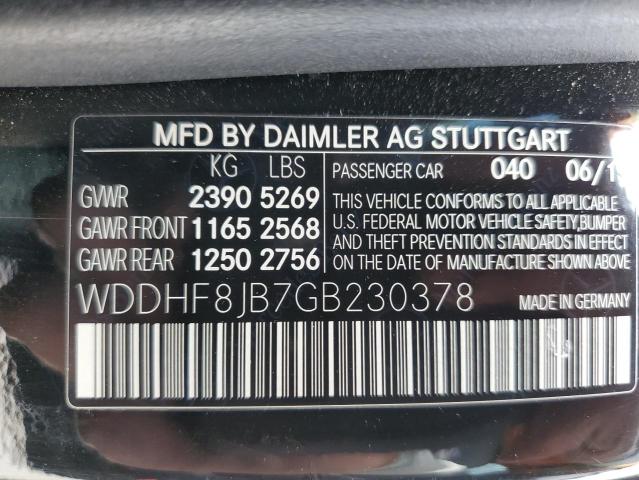 Photo 11 VIN: WDDHF8JB7GB230378 - MERCEDES-BENZ E 350 4MAT 