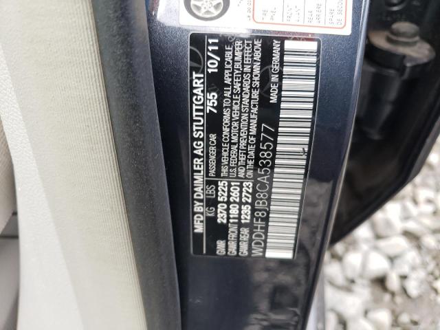 Photo 11 VIN: WDDHF8JB8CA538577 - MERCEDES-BENZ E 350 4MAT 