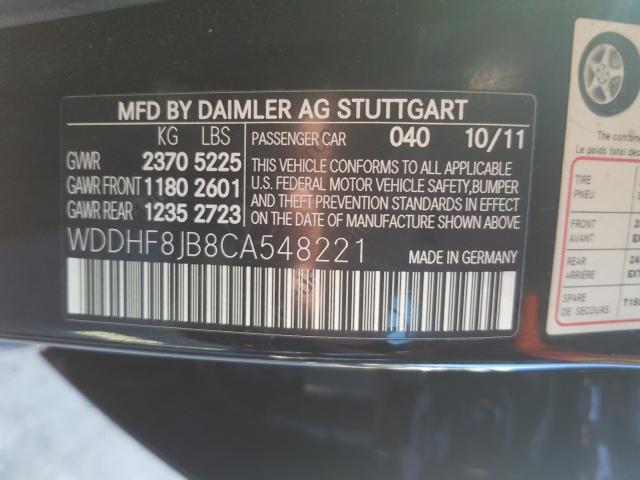 Photo 9 VIN: WDDHF8JB8CA548221 - MERCEDES-BENZ E 350 4MAT 