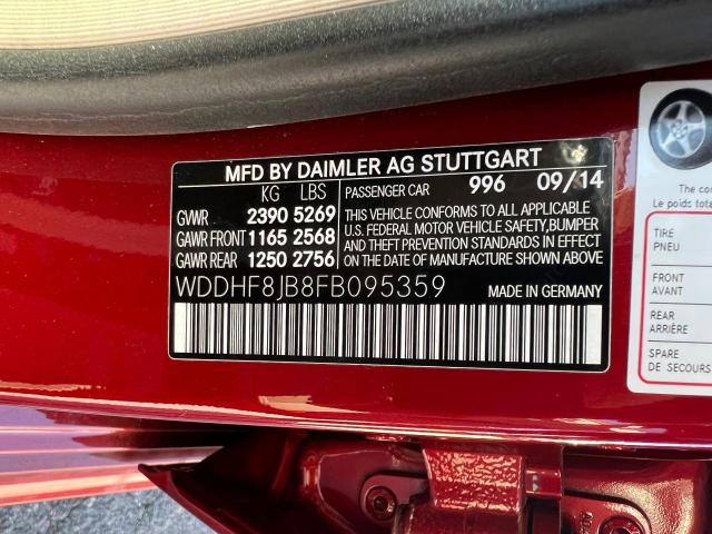 Photo 9 VIN: WDDHF8JB8FB095359 - MERCEDES-BENZ E 350 4MAT 