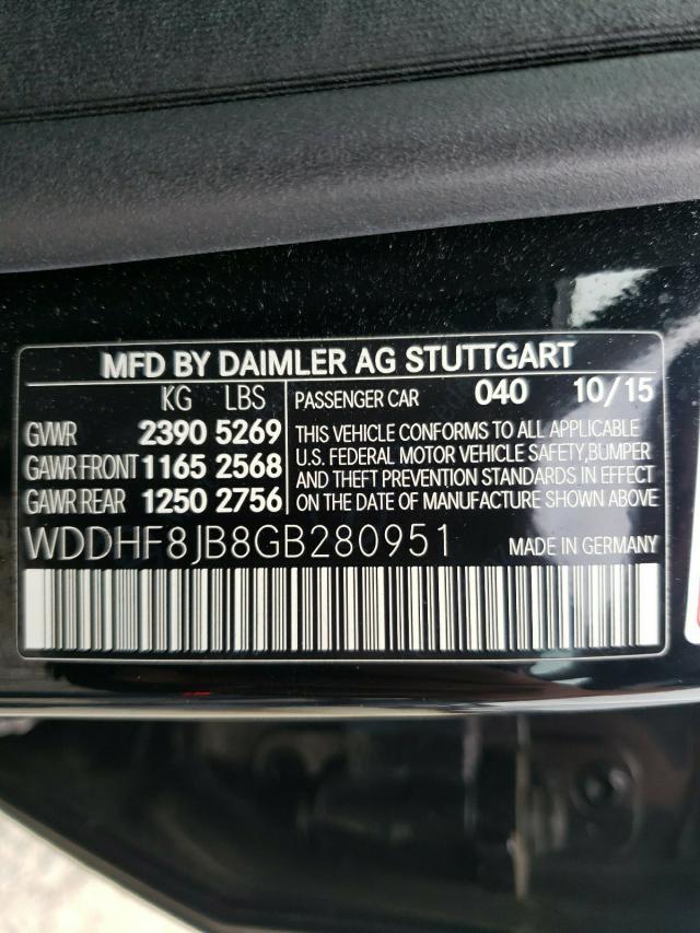 Photo 9 VIN: WDDHF8JB8GB280951 - MERCEDES-BENZ E 350 4MAT 