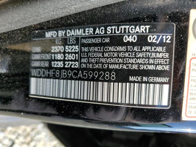 Photo 11 VIN: WDDHF8JB9CA599288 - MERCEDES-BENZ E-CLASS 