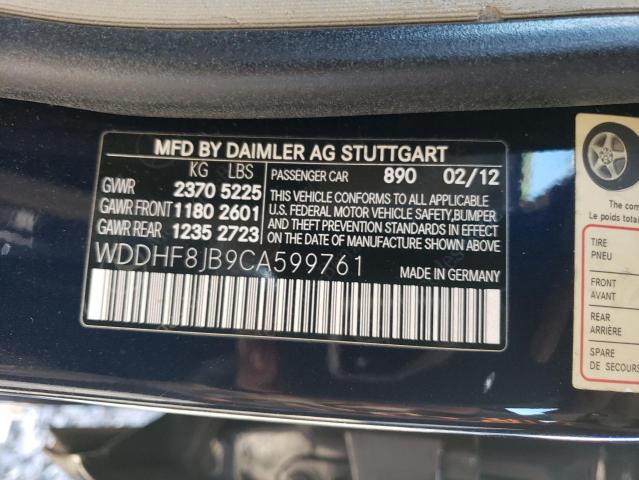 Photo 12 VIN: WDDHF8JB9CA599761 - MERCEDES-BENZ E 350 4MAT 