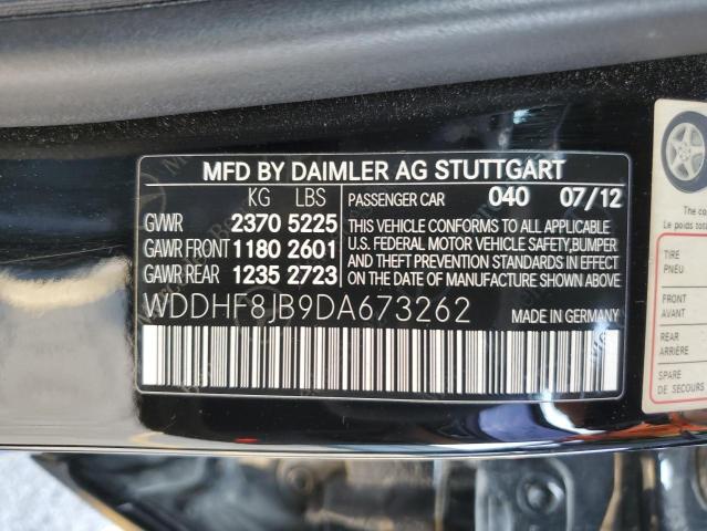 Photo 9 VIN: WDDHF8JB9DA673262 - MERCEDES-BENZ E 350 4MAT 