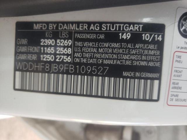 Photo 11 VIN: WDDHF8JB9FB109527 - MERCEDES-BENZ E 350 4MAT 