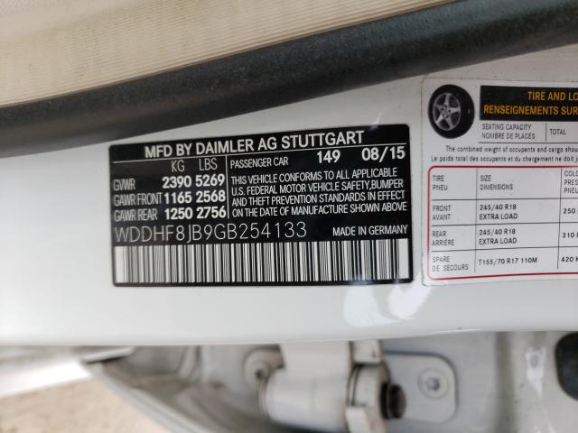 Photo 9 VIN: WDDHF8JB9GB254133 - MERCEDES-BENZ E 350 4MAT 