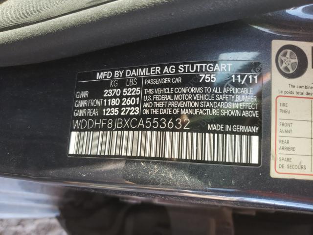 Photo 9 VIN: WDDHF8JBXCA553632 - MERCEDES-BENZ E 350 4MAT 