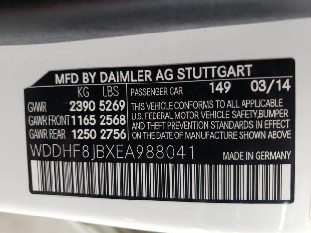 Photo 9 VIN: WDDHF8JBXEA988041 - MERCEDES-BENZ E 350 4MAT 