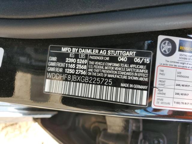 Photo 9 VIN: WDDHF8JBXGB225725 - MERCEDES-BENZ E 350 4MAT 