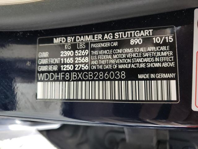 Photo 12 VIN: WDDHF8JBXGB286038 - MERCEDES-BENZ E 350 4MAT 