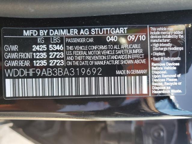 Photo 11 VIN: WDDHF9AB3BA319692 - MERCEDES-BENZ E 550 4MAT 