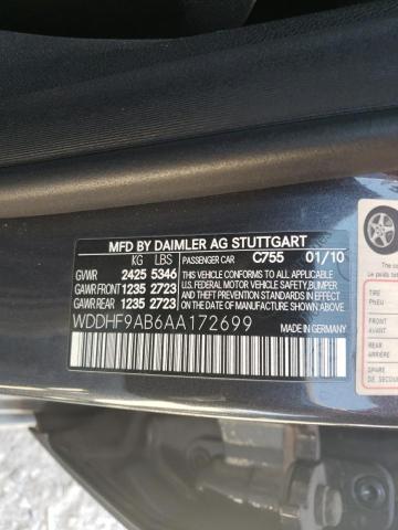 Photo 9 VIN: WDDHF9AB6AA172699 - MERCEDES-BENZ E 550 4MAT 