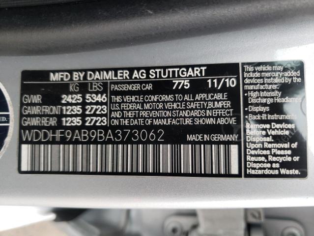 Photo 9 VIN: WDDHF9AB9BA373062 - MERCEDES-BENZ E 550 4MAT 