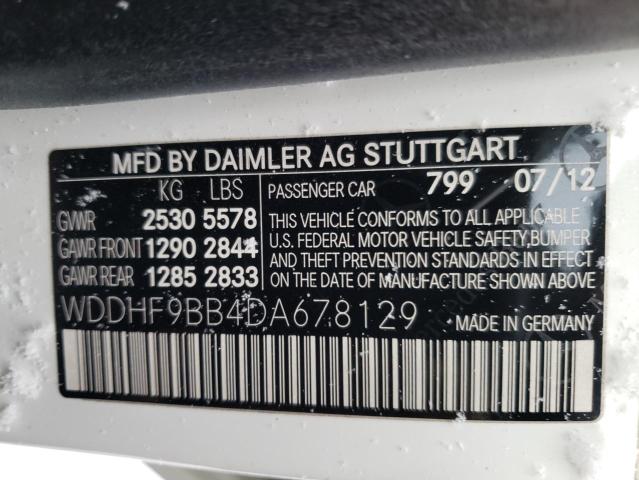 Photo 9 VIN: WDDHF9BB4DA678129 - MERCEDES-BENZ E 550 4MAT 