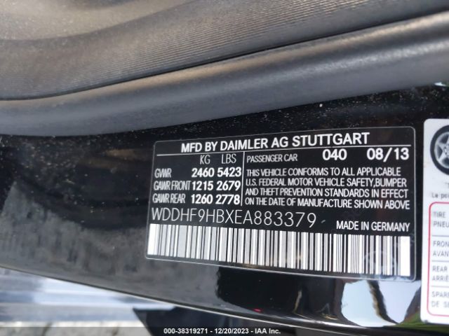 Photo 8 VIN: WDDHF9HBXEA883379 - MERCEDES-BENZ E 250 