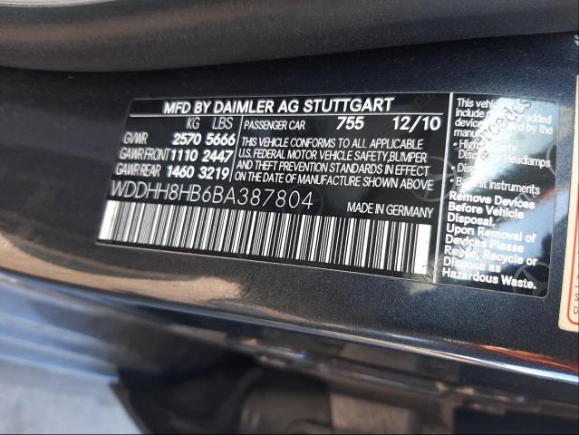 Photo 9 VIN: WDDHH8HB6BA387804 - MERCEDES-BENZ E 350 4MAT 