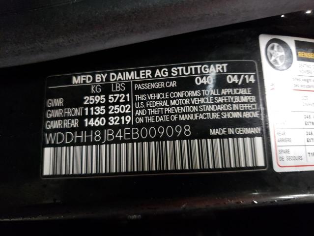 Photo 13 VIN: WDDHH8JB4EB009098 - MERCEDES-BENZ E 350 4MAT 