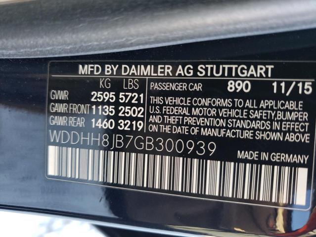 Photo 11 VIN: WDDHH8JB7GB300939 - MERCEDES-BENZ E-CLASS 