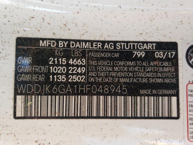 Photo 9 VIN: WDDJK6GA1HF048945 - MERCEDES-BENZ SL 450 