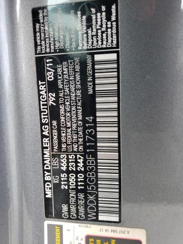 Photo 11 VIN: WDDKJ5GB3BF117314 - MERCEDES-BENZ E 350 