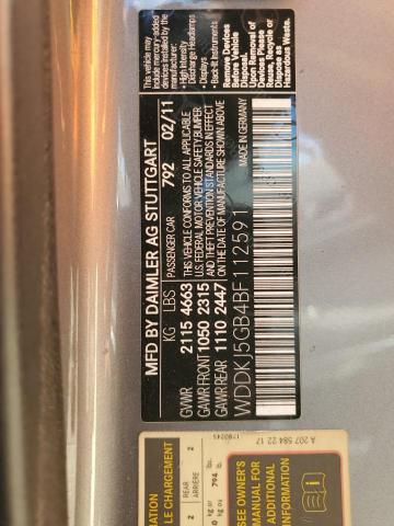 Photo 12 VIN: WDDKJ5GB4BF112591 - MERCEDES-BENZ E 350 