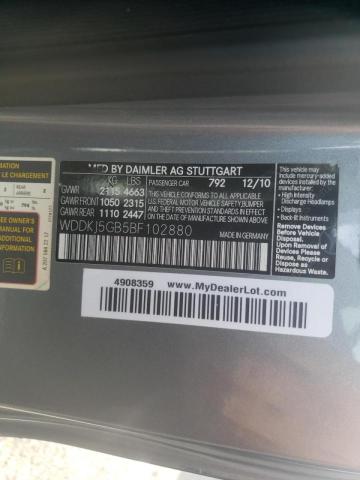 Photo 12 VIN: WDDKJ5GB5BF102880 - MERCEDES-BENZ E 350 