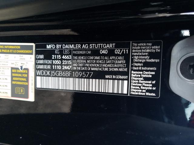 Photo 9 VIN: WDDKJ5GB6BF109577 - MERCEDES-BENZ E 350 