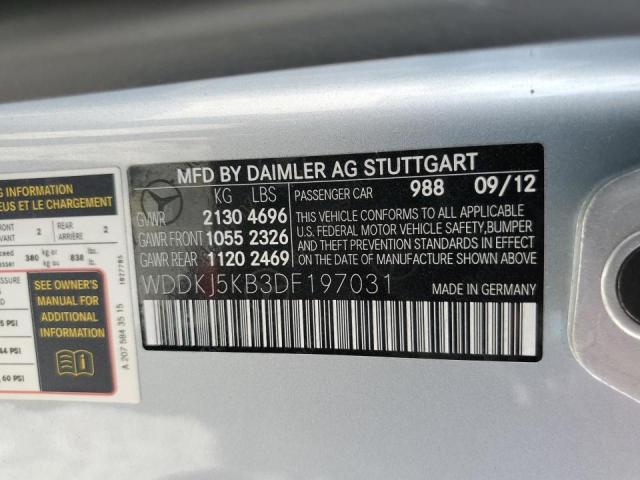 Photo 9 VIN: WDDKJ5KB3DF197031 - MERCEDES-BENZ E 350 