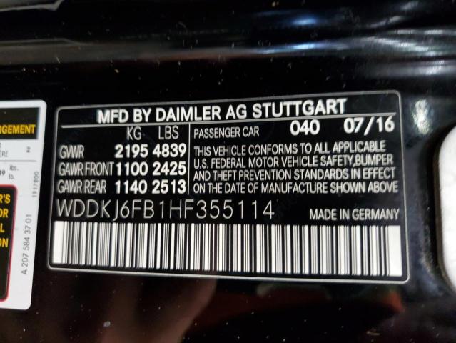 Photo 12 VIN: WDDKJ6FB1HF355114 - MERCEDES-BENZ E 400 