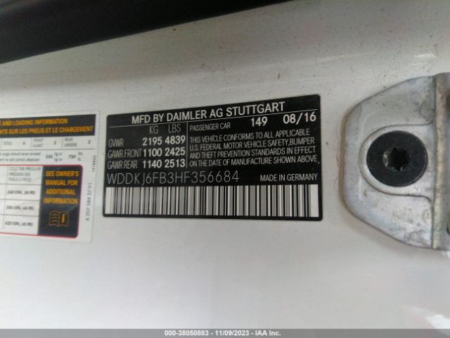 Photo 8 VIN: WDDKJ6FB3HF356684 - MERCEDES-BENZ E 400 