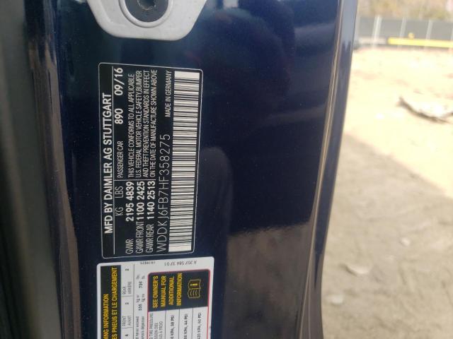 Photo 9 VIN: WDDKJ6FB7HF358275 - MERCEDES-BENZ E 400 