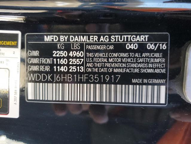 Photo 11 VIN: WDDKJ6HB1HF351917 - MERCEDES-BENZ E-CLASS 