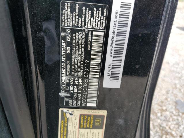 Photo 11 VIN: WDDKJ7CB8BF070119 - MERCEDES-BENZ E 550 