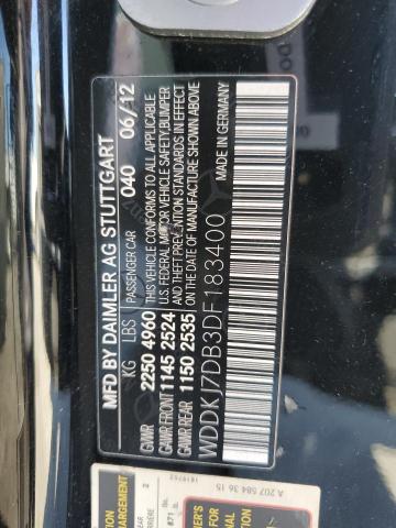 Photo 9 VIN: WDDKJ7DB3DF183400 - MERCEDES-BENZ E 550 