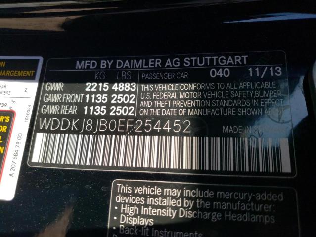 Photo 9 VIN: WDDKJ8JB0EF254452 - MERCEDES-BENZ E 350 4MAT 