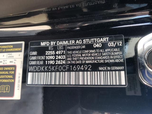 Photo 9 VIN: WDDKK5KF0CF169492 - MERCEDES-BENZ E 350 